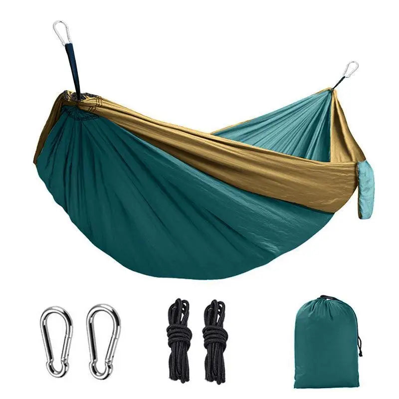 Ultralight portable hammock with steel clips & tree straps
