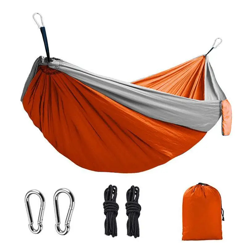 Ultralight portable hammock with steel clips & tree straps