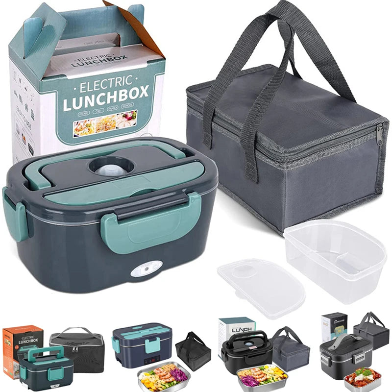 2-in-1 electric lunch box leak-proof portable food warmer