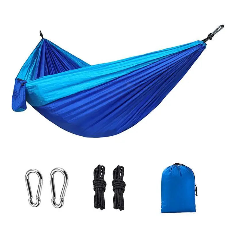 Ultralight portable hammock with steel clips & tree straps
