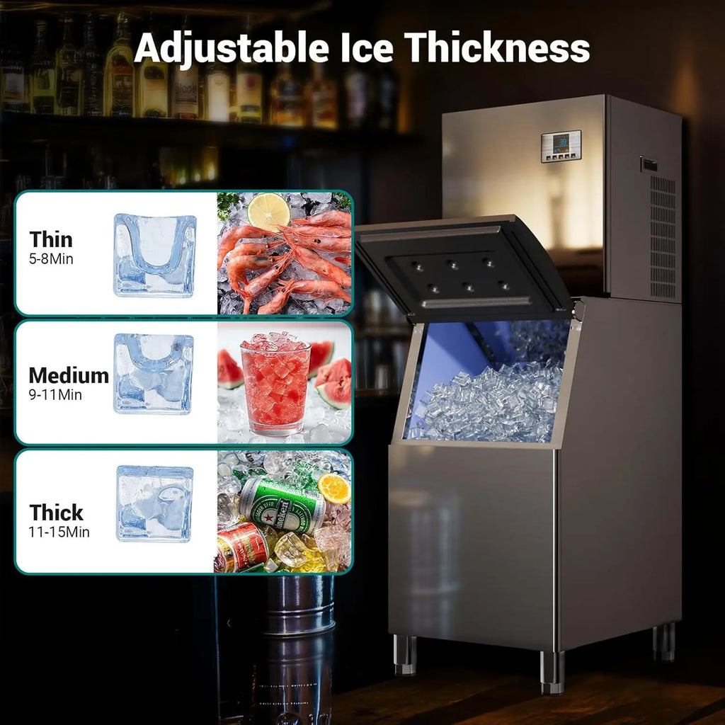 Commercial Ice Maker Machine-Head 550 lbs/24 h Stainless Steel