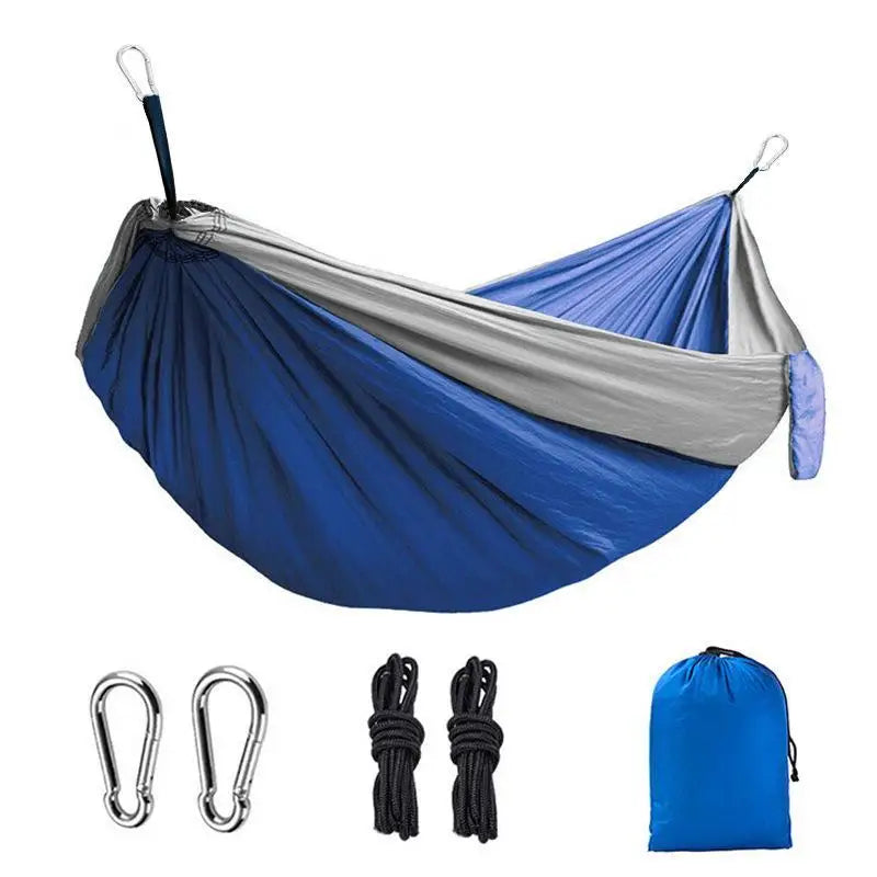 Ultralight portable hammock with steel clips & tree straps