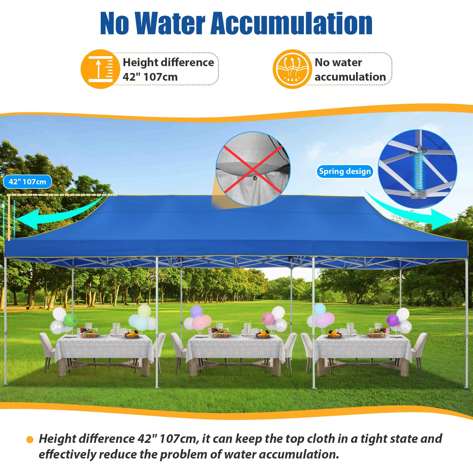 10x30ft Pop Up Canopy Tent Gazebo