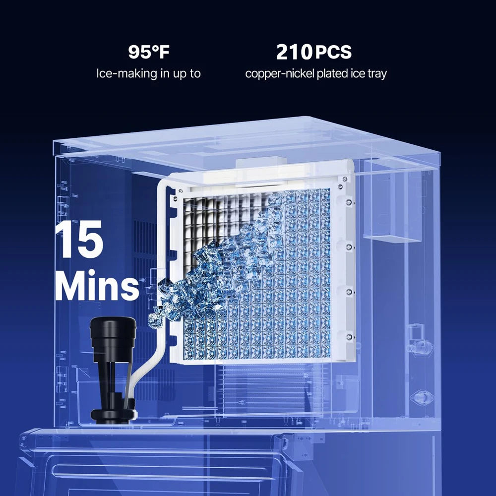 Commercial Ice Maker Machine-Head 550 lbs/24 h Stainless Steel