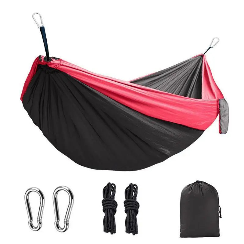 Ultralight portable hammock with steel clips & tree straps