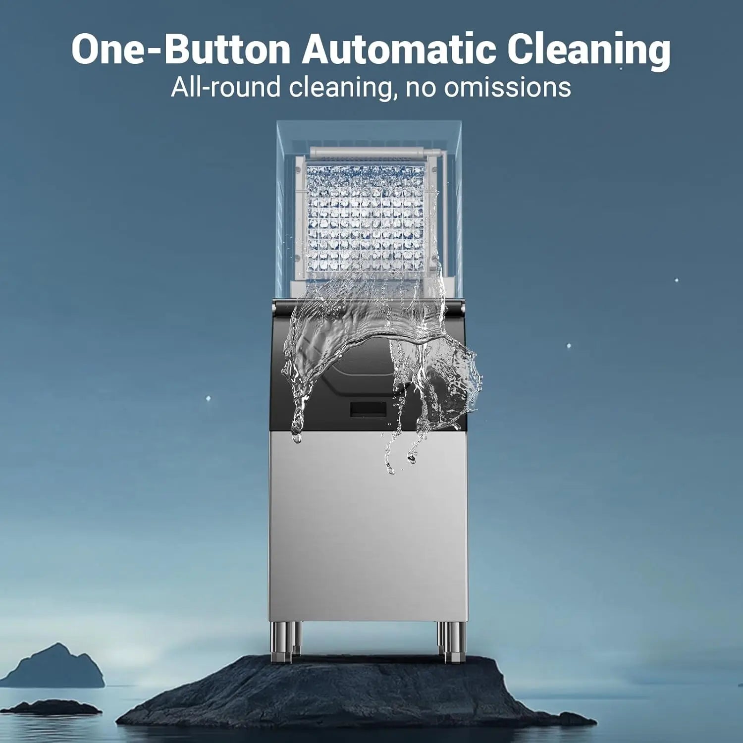 Commercial Ice Maker Machine-Head 550 lbs/24 h Stainless Steel