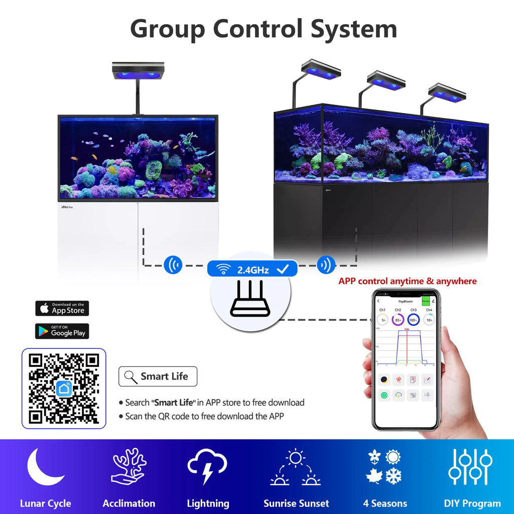Full Spectrum Aquarium Lamp for Reef Coral SPS/LPS Aquarium Tank