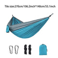 Ultralight portable hammock with steel clips & tree straps