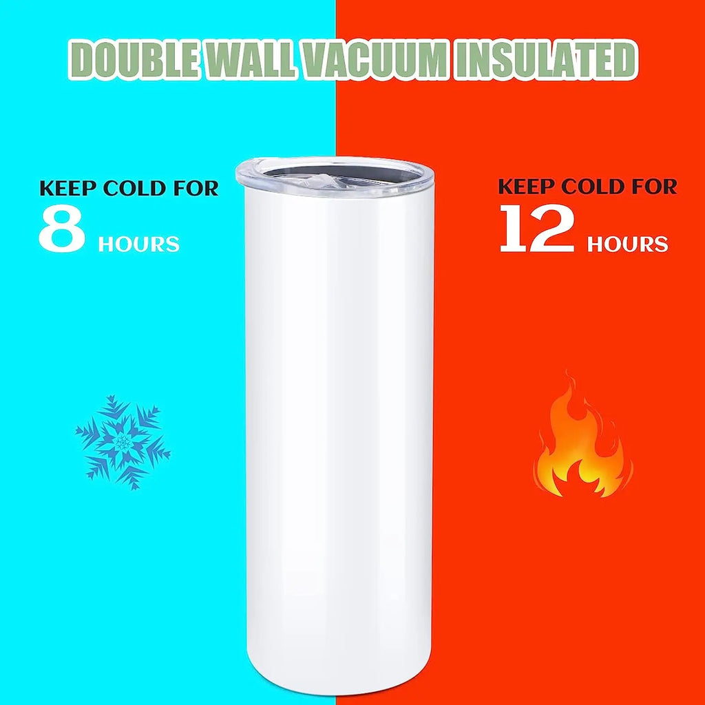 4/8/12/16 Pcs 20 OZ Stainless Sublimation Tumblers