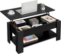 Lift Top Coffee Table with Large Hidden Storage Shelf