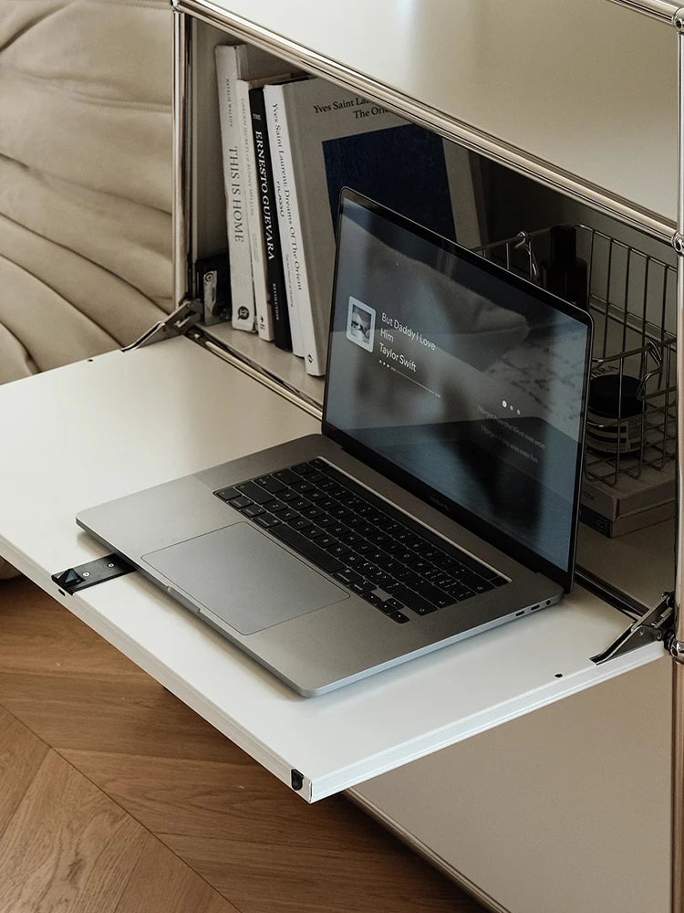 Storage Cabinet Stainless Steel Metal Sideboard For Bedroom