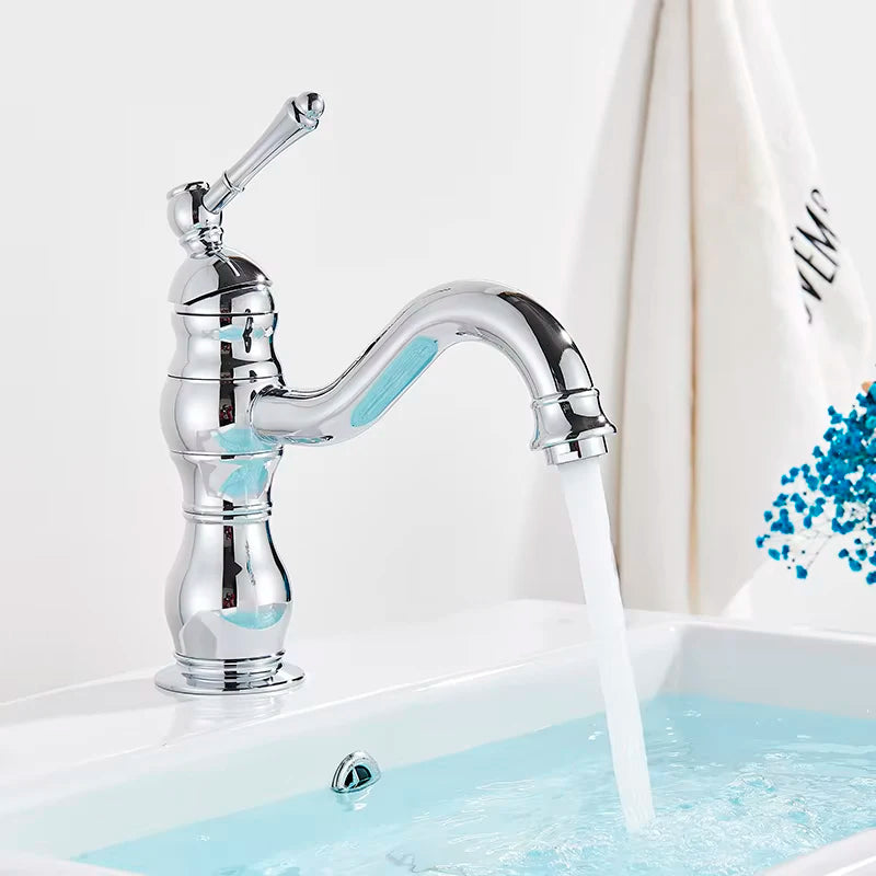 Basin Faucet 5 Colors Deck Mounted Single Handle