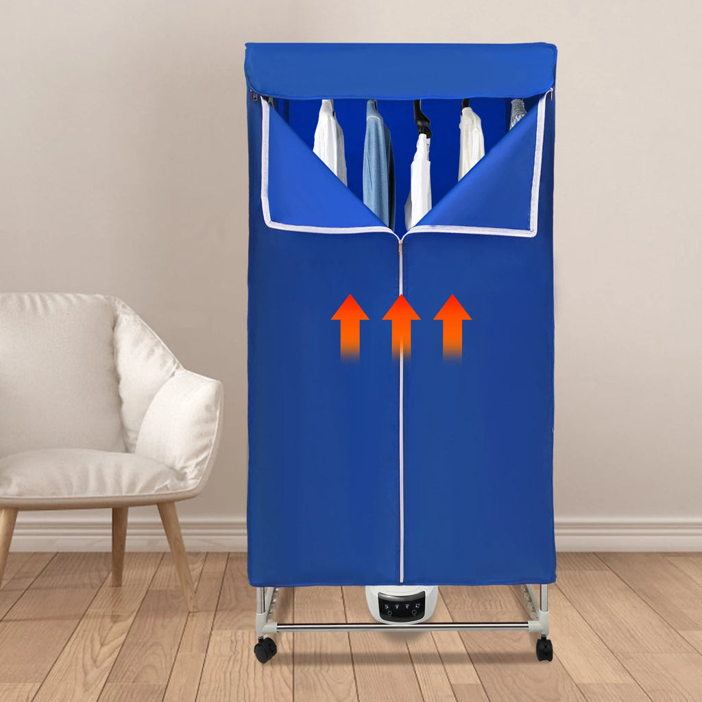 1200-1500W IPX1 Corded Electric Clothes Dryer with Outer Cover