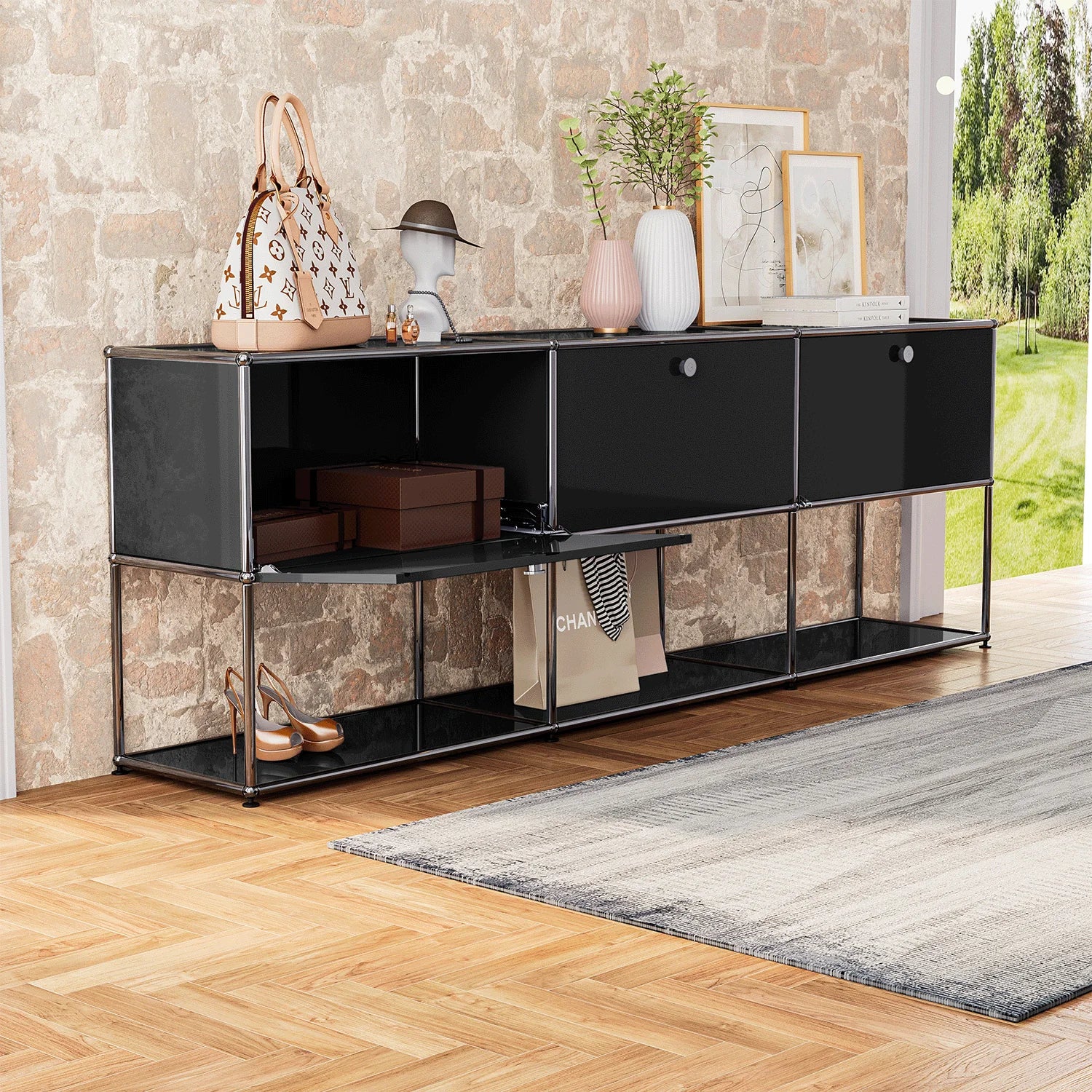 Module Cabinet Shelf Sideboard Room Organizer