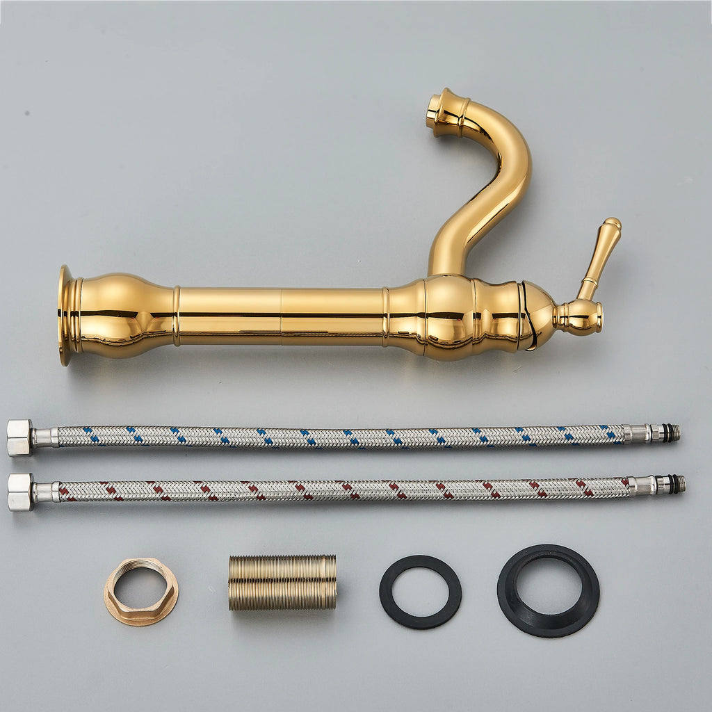 Basin Faucet 5 Colors Deck Mounted Single Handle