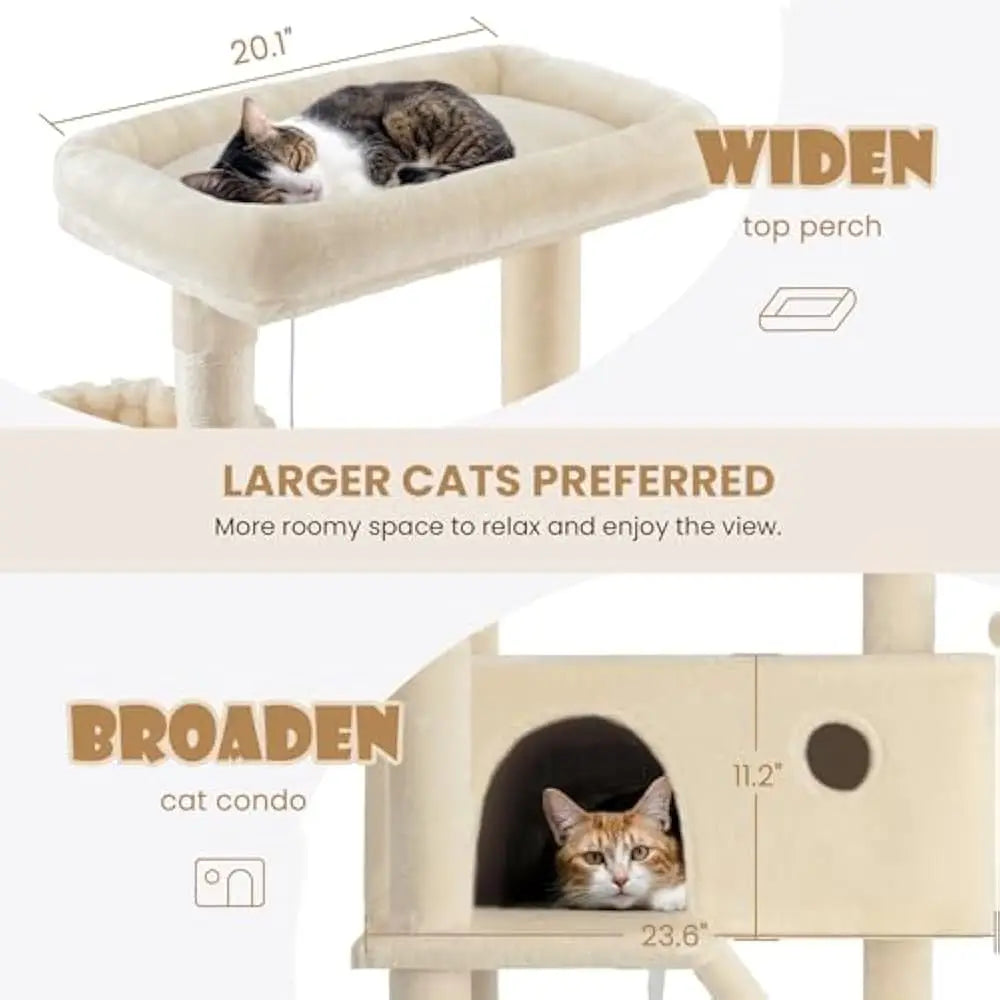 81in Multi-Level Tall Cat Tree Tower & Condo