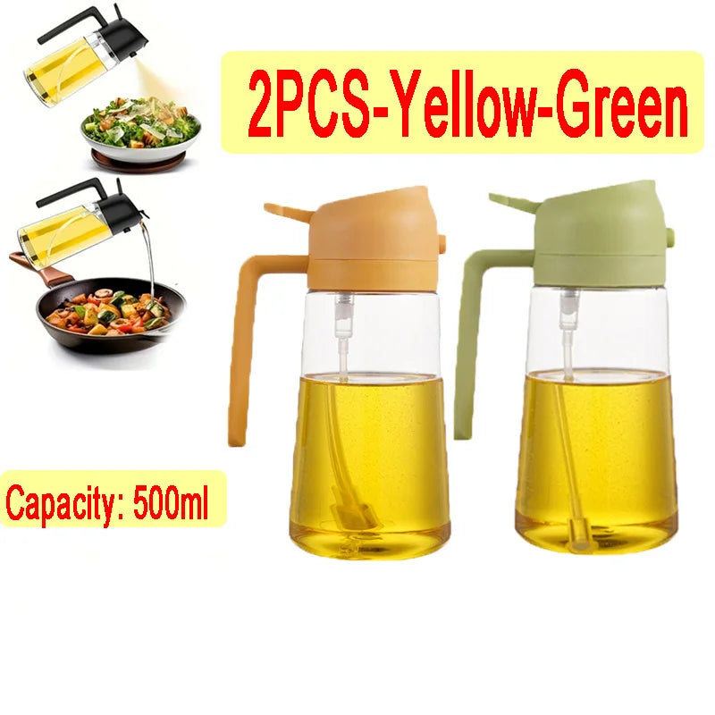 2in1 500ml Plastic  Oil Sprayer Bottle