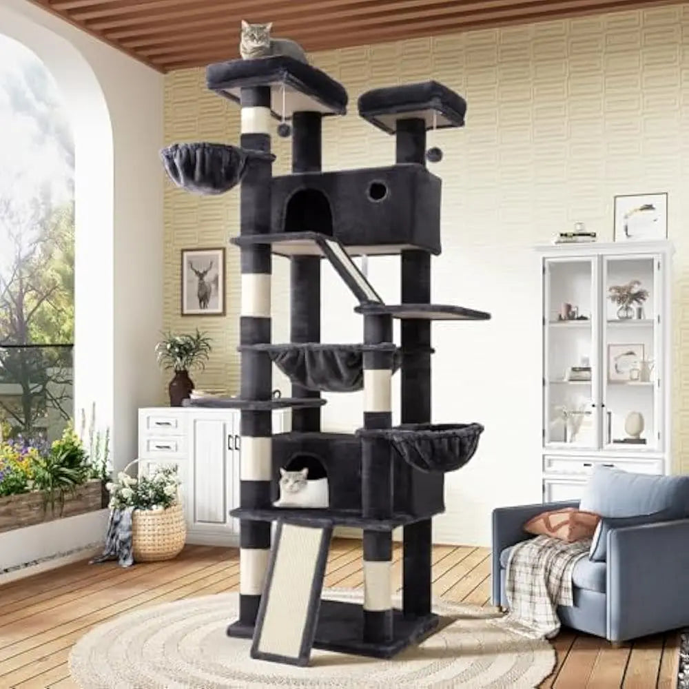 81in Multi-Level Tall Cat Tree Tower & Condo