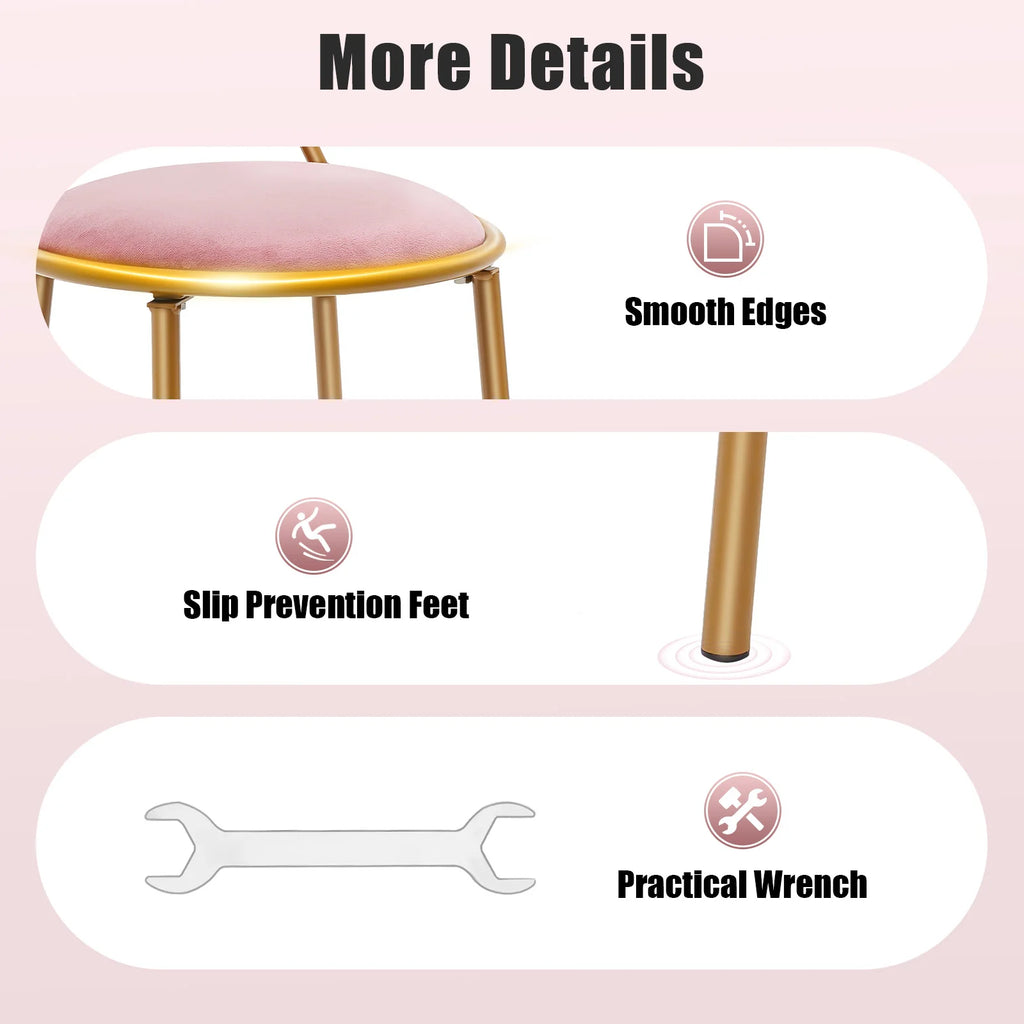 Butterfly Backrest Chair Pink Butterfly for Bedroom