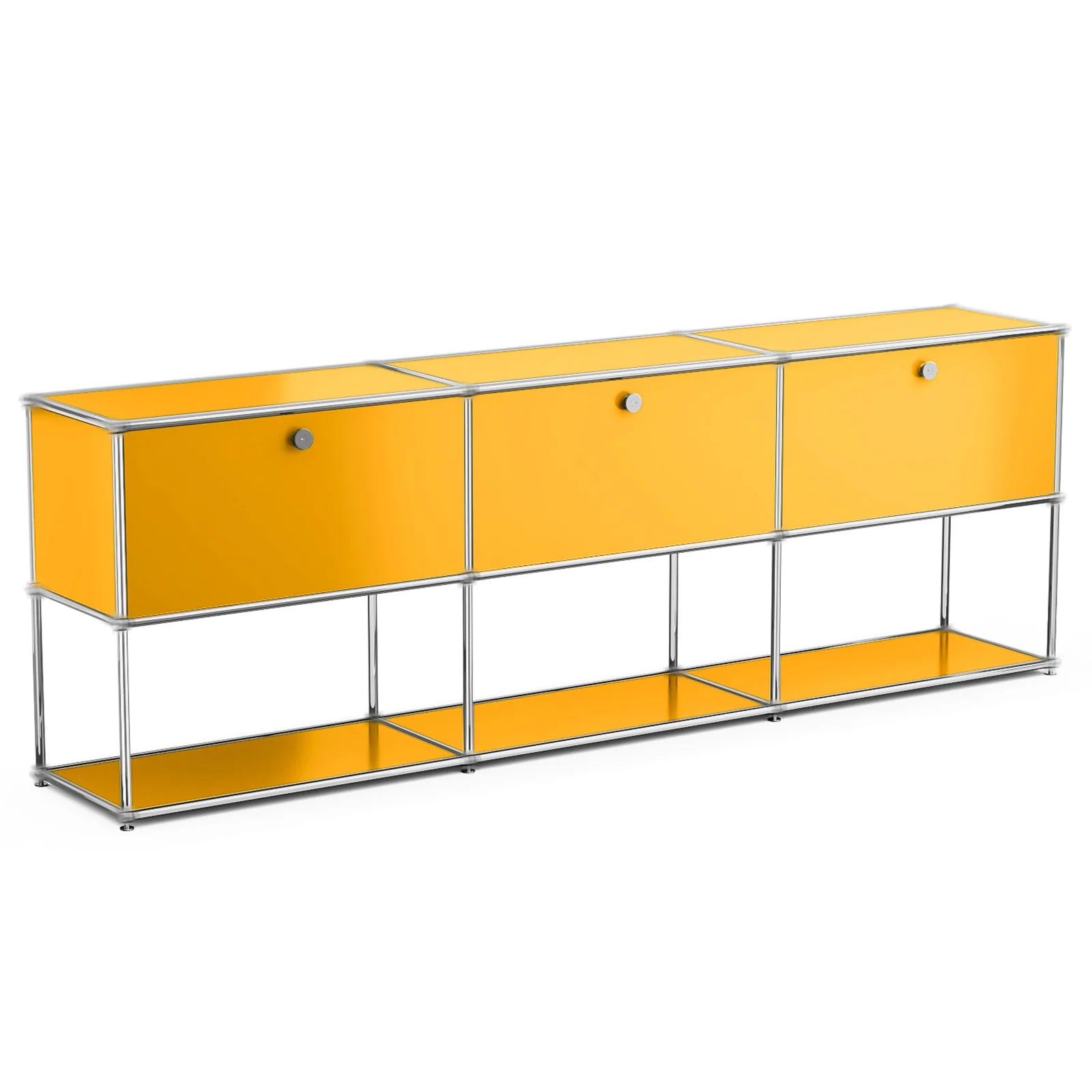 Stainless Metal Organizer TV Stand for Living Room