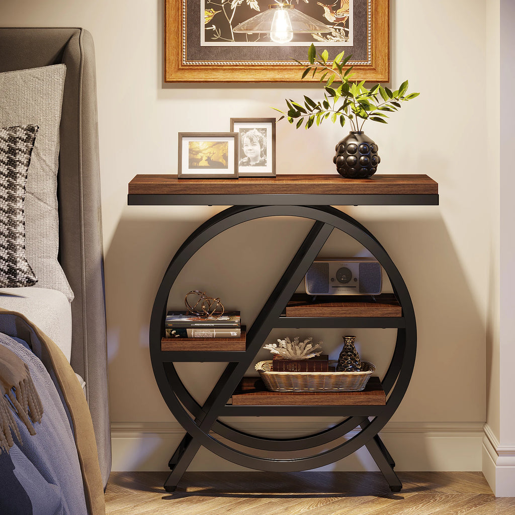 3-Tier Narrow Side Table for Living Room