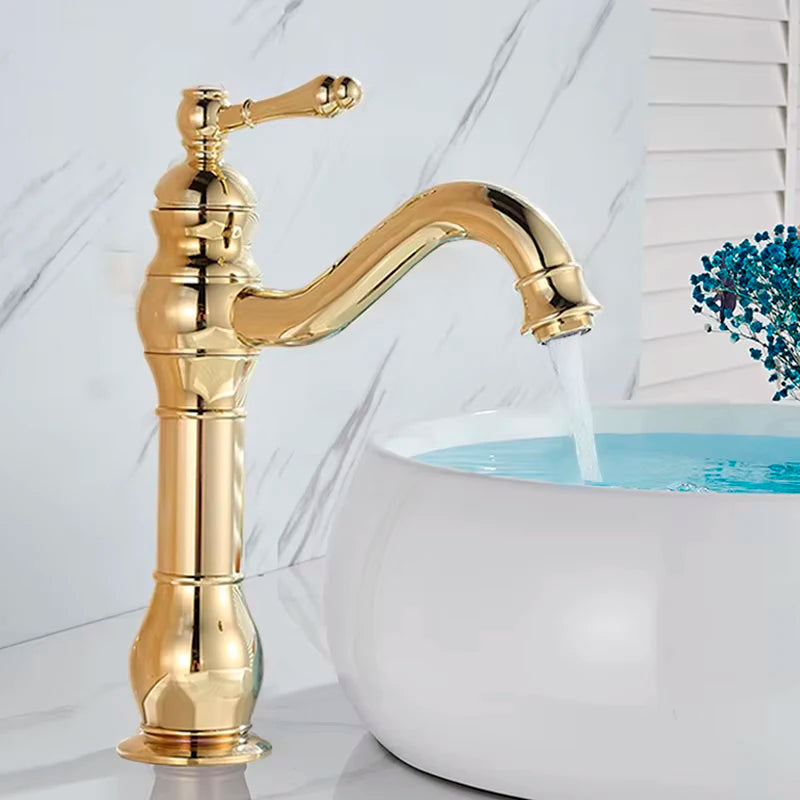 Basin Faucet 5 Colors Deck Mounted Single Handle