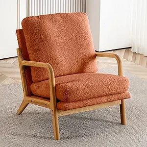 Small Cozy Leather Reading Chairs for Adults
