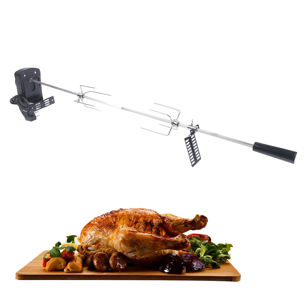 Outdoor Barbecue Grilling Rotisserie Kit
