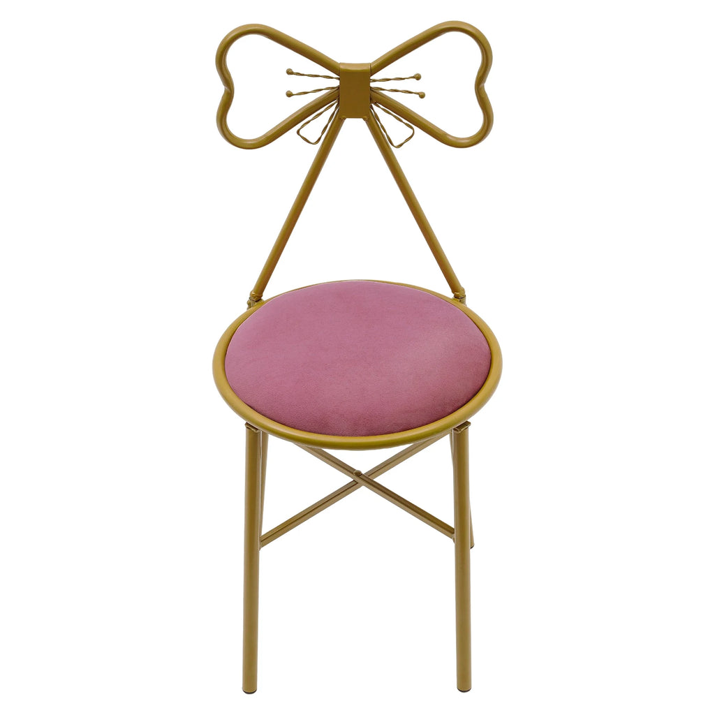 Butterfly Backrest Chair Pink Butterfly for Bedroom