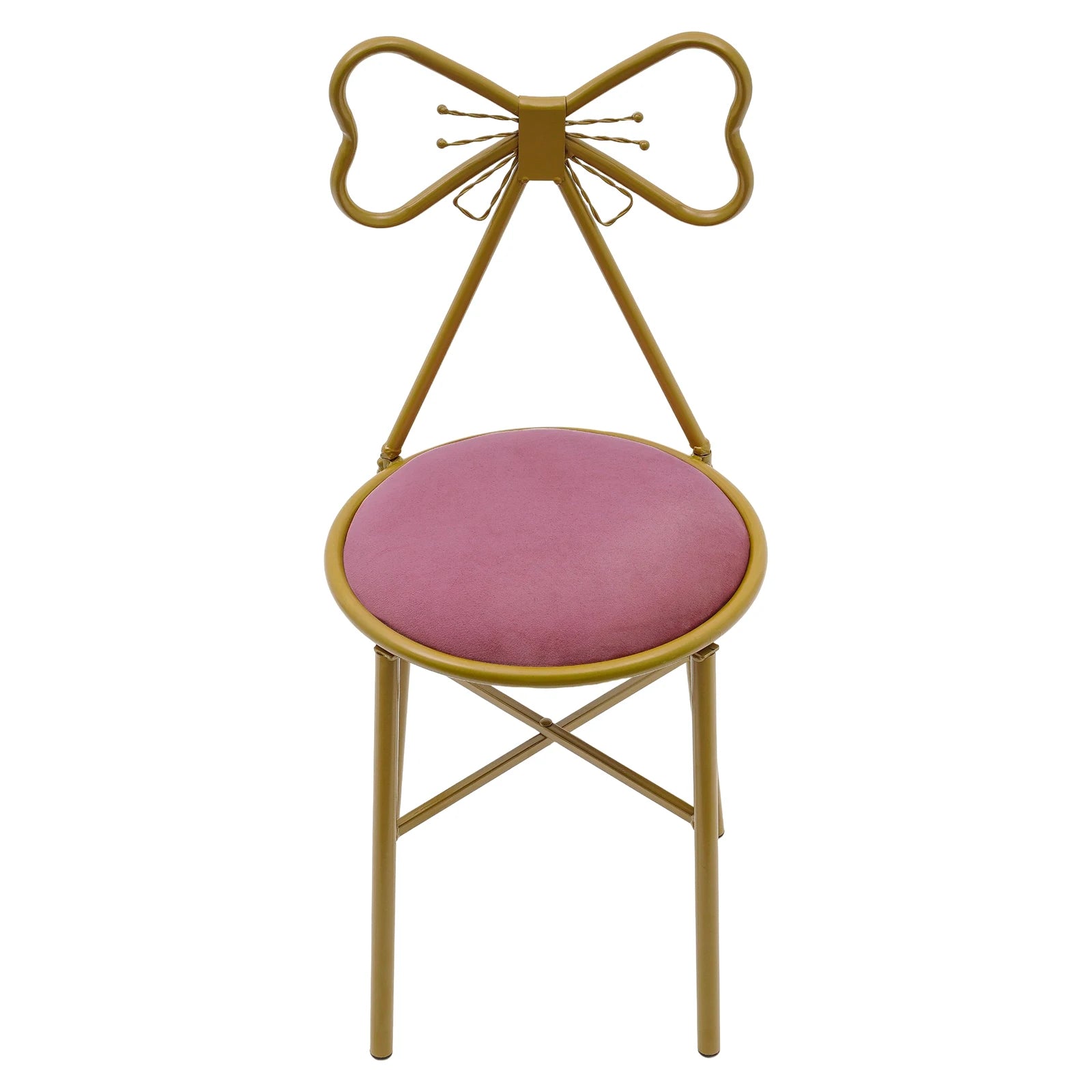 Butterfly Backrest Chair Pink Butterfly for Bedroom
