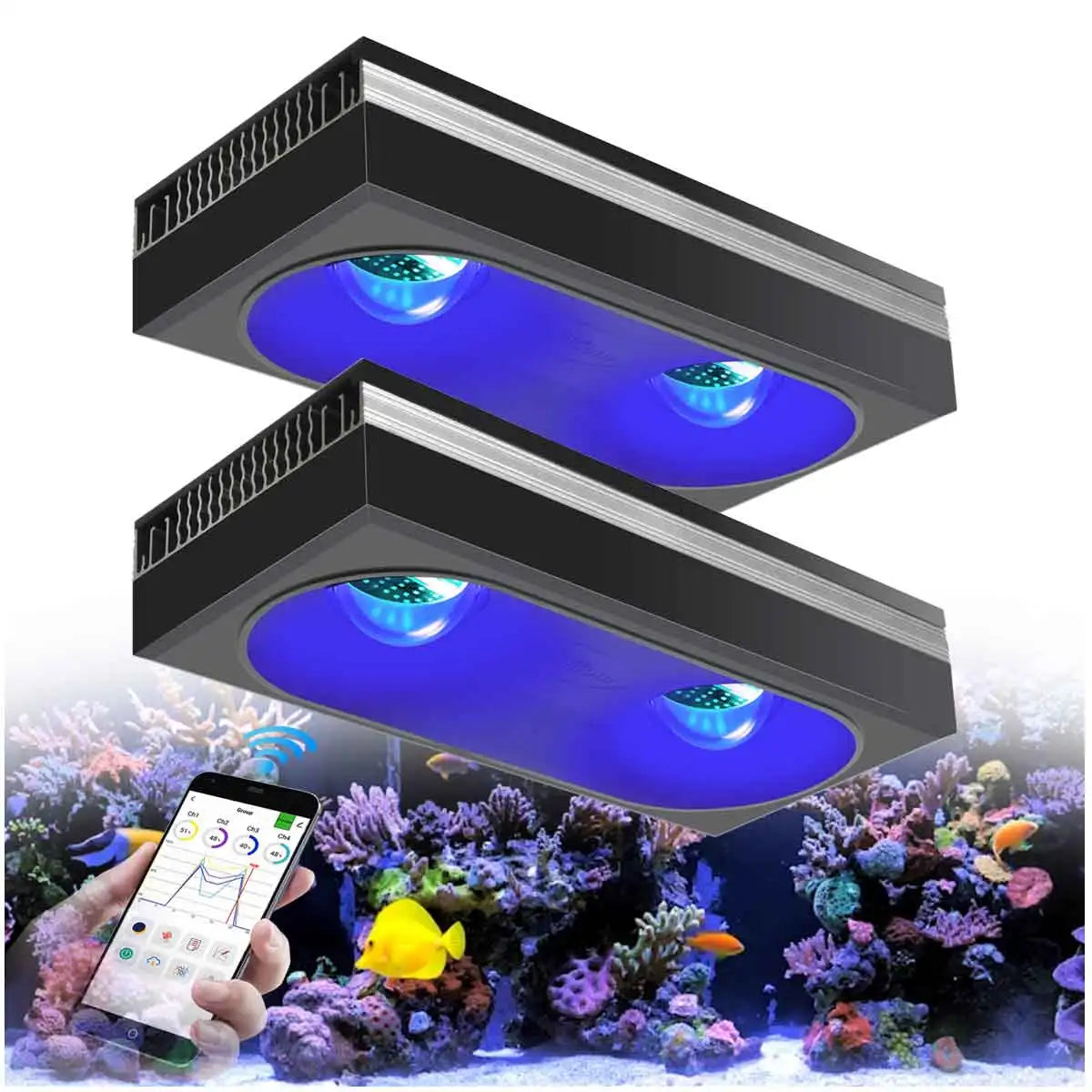 Full Spectrum Aquarium Lamp for Reef Coral SPS/LPS Aquarium Tank