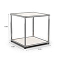 Stainless Metal Organizer TV Stand for Living Room