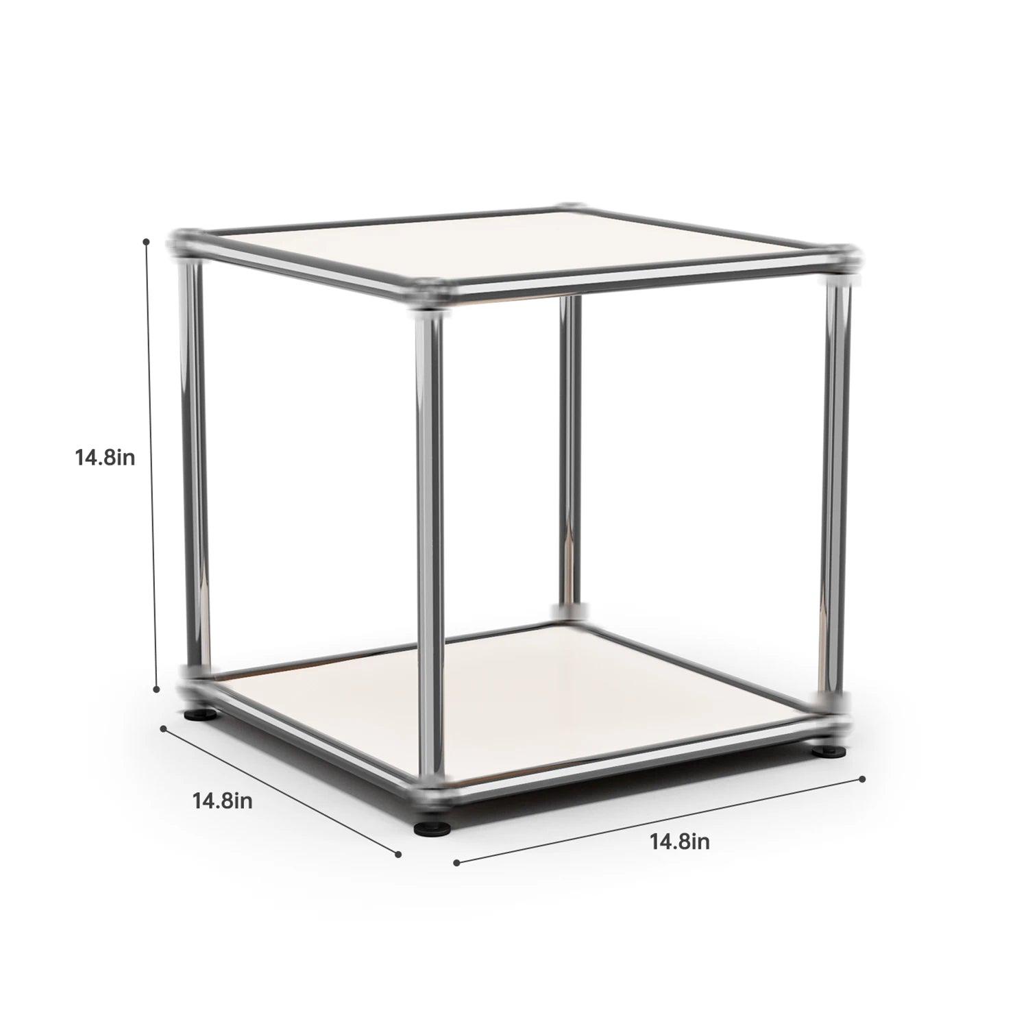 Stainless Metal Organizer TV Stand for Living Room