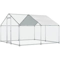 Walk in Yard Poultry Cage Hen House with Waterproof Cover (96.8 Square Feet)