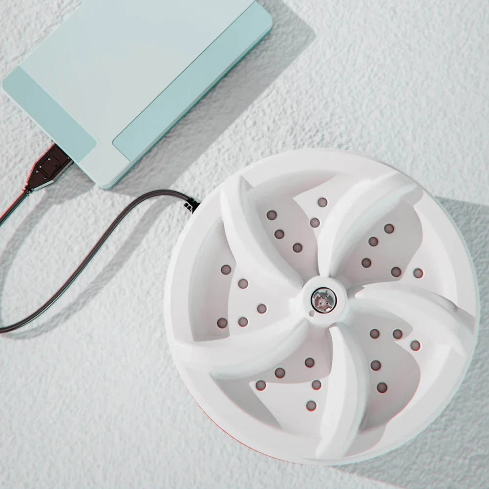 Mini Ultrasonic Turbo Washer for Home Travel