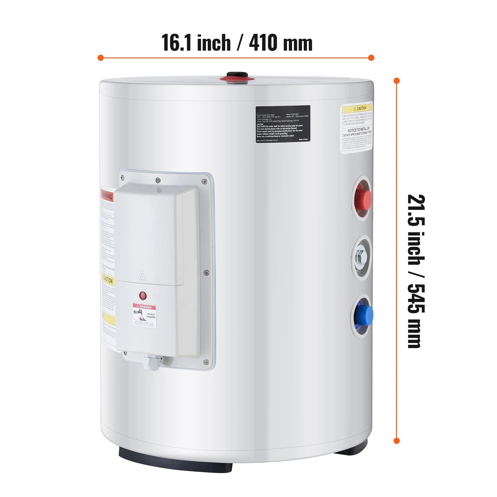 Electric Water Heater 40/70L Tank Instant Hot Water