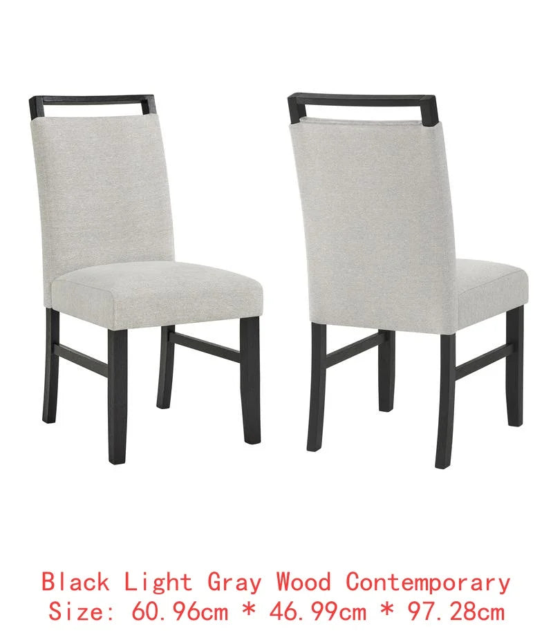 Contemporary 7pc Dining Set with White Faux Marble Rectangular Table