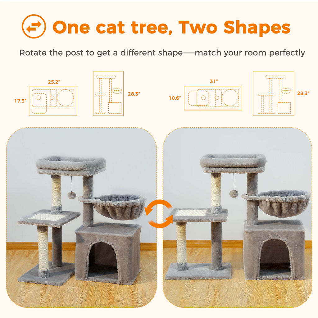 Cat Tower for Indoor Cats with  Scratching Posts