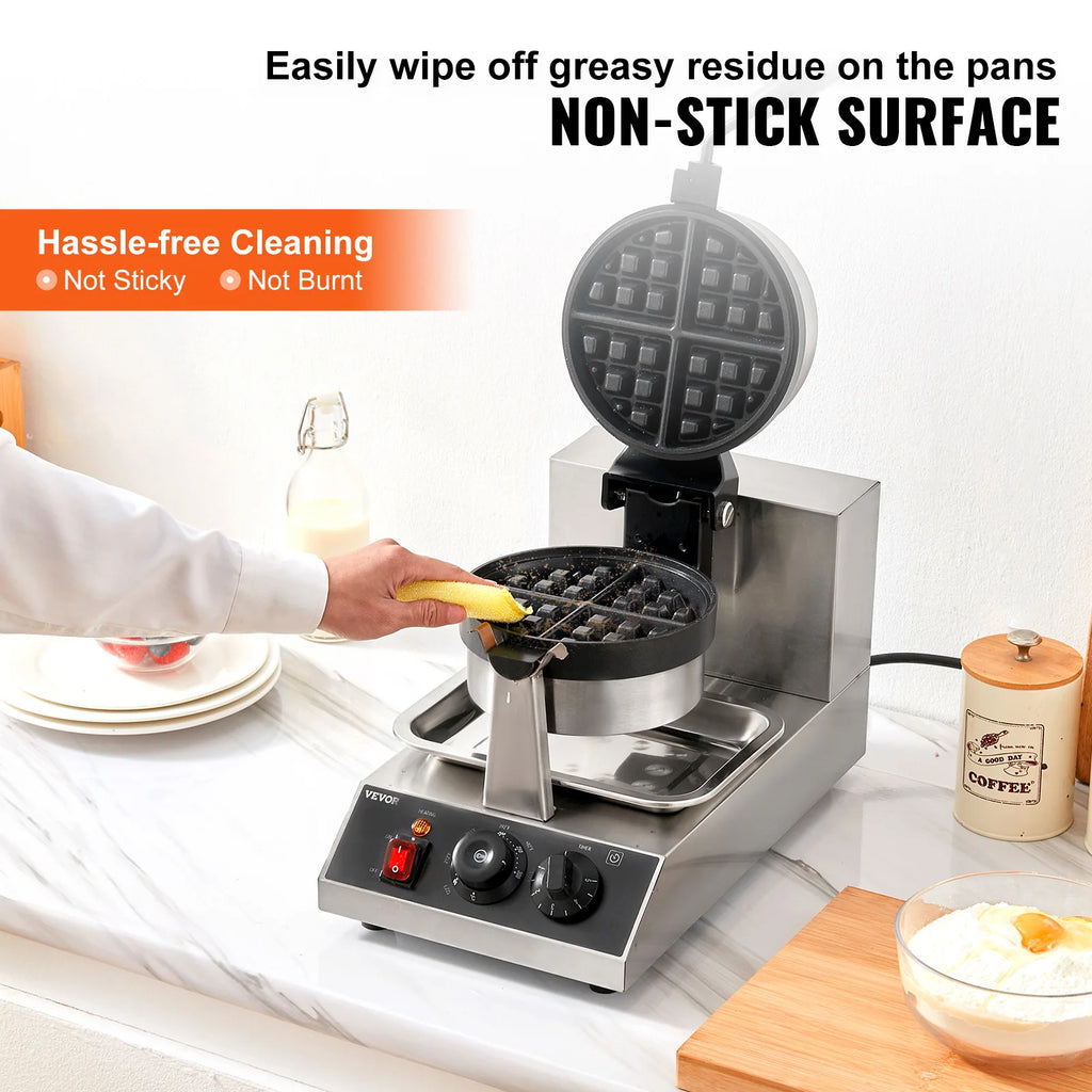 Electric Waffle Maker Stainless Steel  Non-Stick