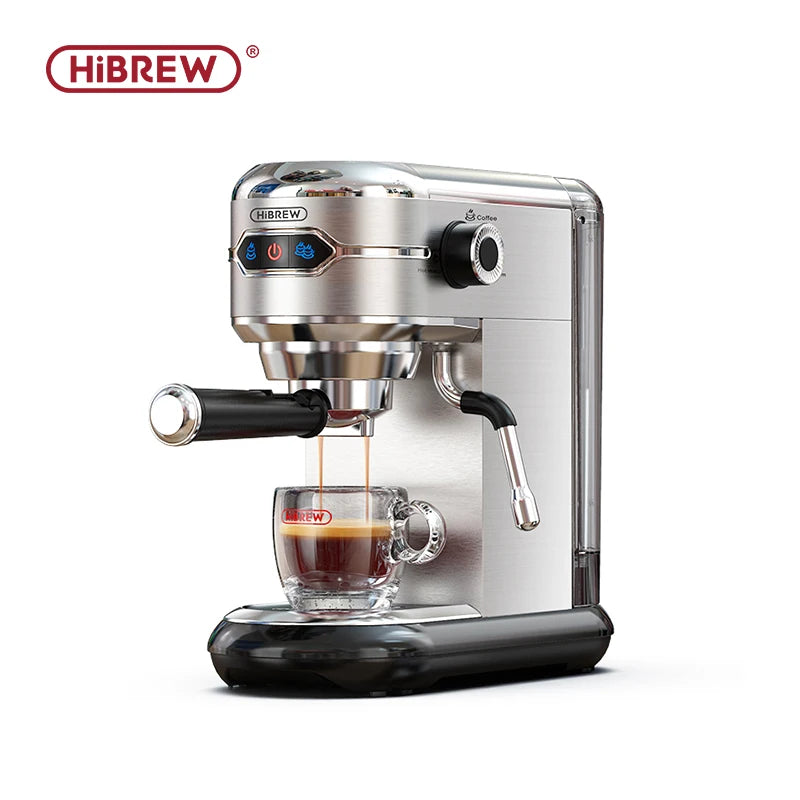 HiBREW Coffee Maker Cafetera 20 Bar Inox Semi Automatic Super