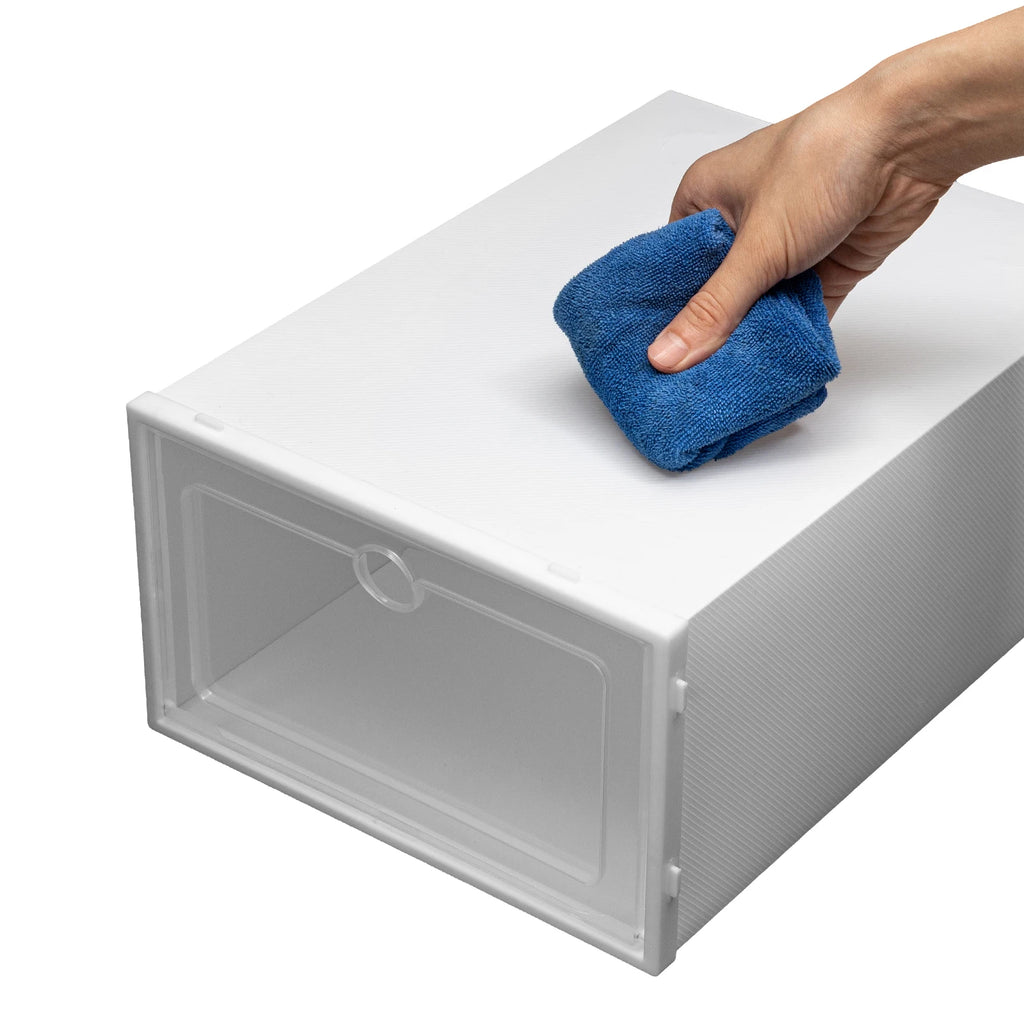 20 Stackable Folding Shoe Boxes Ventilation and Dust Prevention for Bedrooms