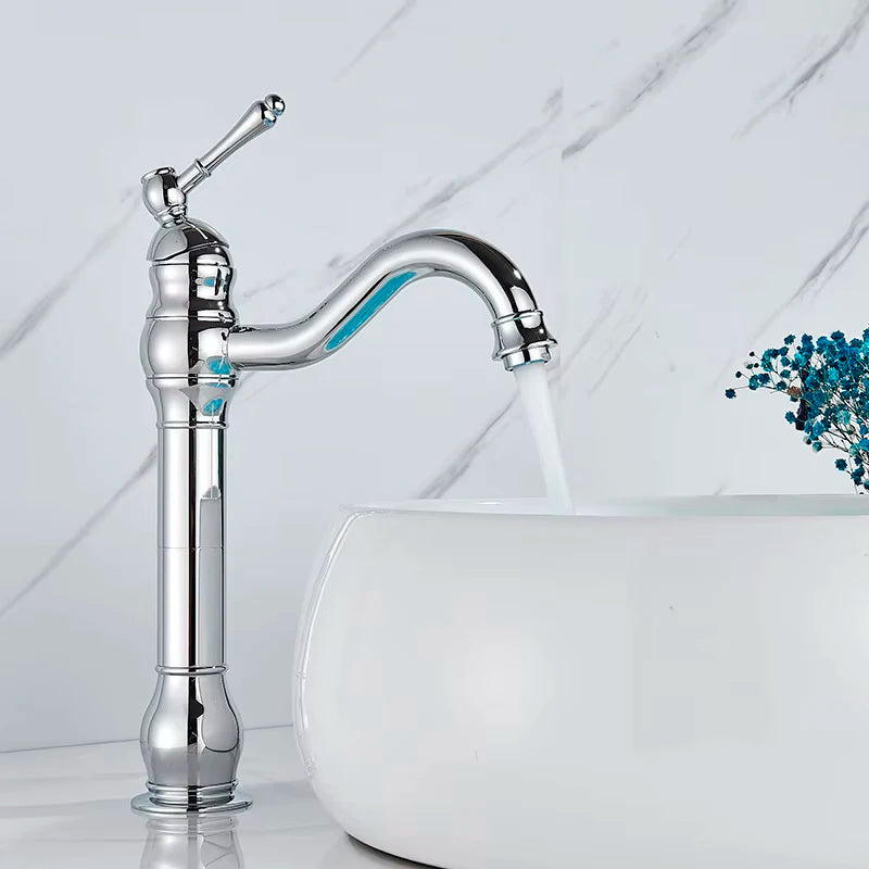Basin Faucet 5 Colors Deck Mounted Single Handle