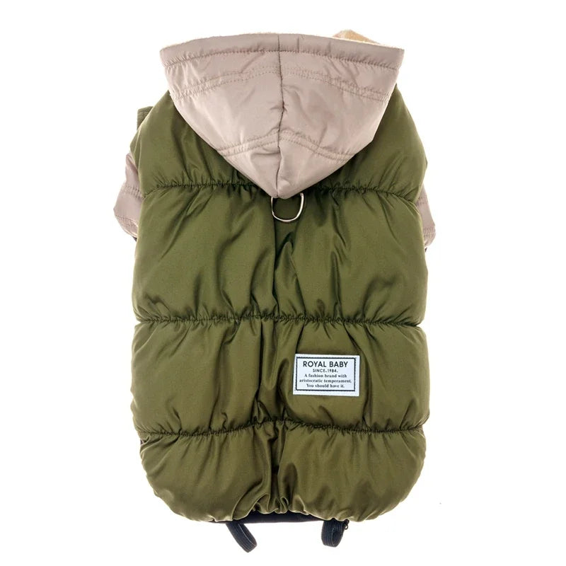 Winter Dog Clothes Hooded Coat for Small Medium Dogs