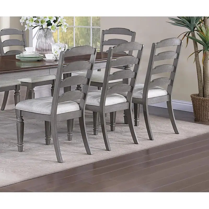 Contemporary 9-Piece Dining Set with Leaf