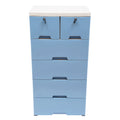 Plastic Chest of Drawers Organiser with Lock For Bedroom
