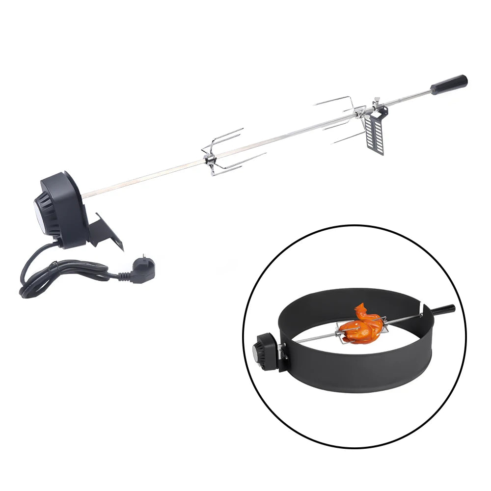 Outdoor Barbecue Grilling Rotisserie Kit