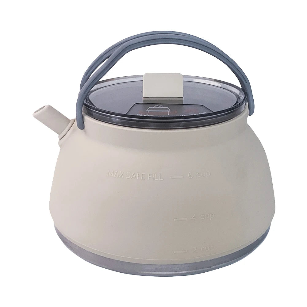 Handle Outdoor Collapsible Kettle Stainless Steel Bottom Water Pot