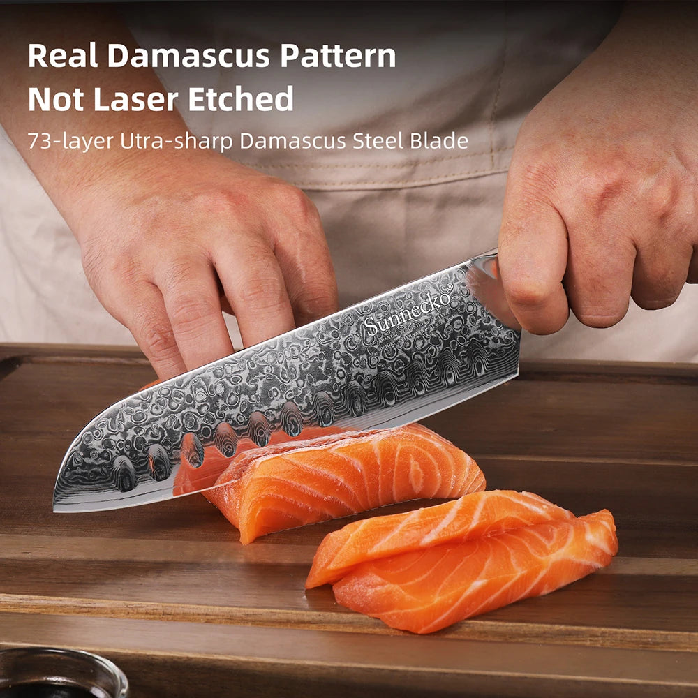 73 Layers High Quality VG10 Damascus Steel Kitchen Knife