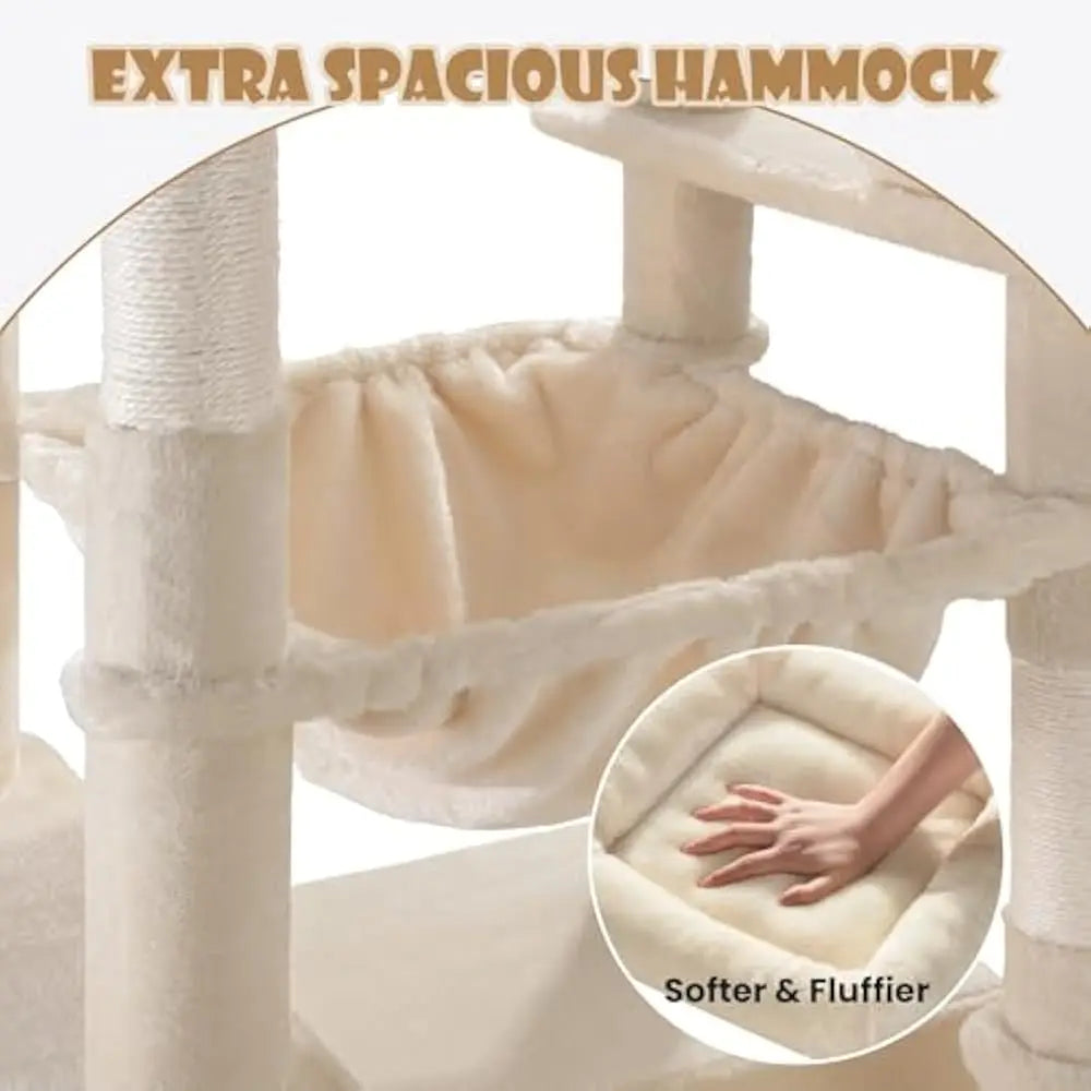 81in Multi-Level Tall Cat Tree Tower & Condo