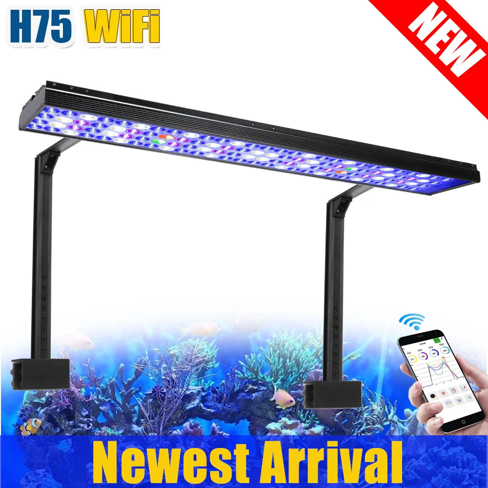 NEW PopBloom-Aquarium LED Lighting SPS/LPS Tank Light, H75, T75